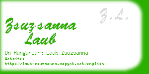 zsuzsanna laub business card